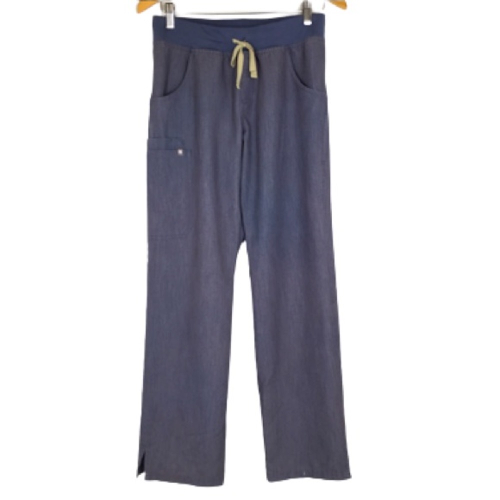 Figs Kade Cargo Scrub Pants Straight-Leg  Blue Gray